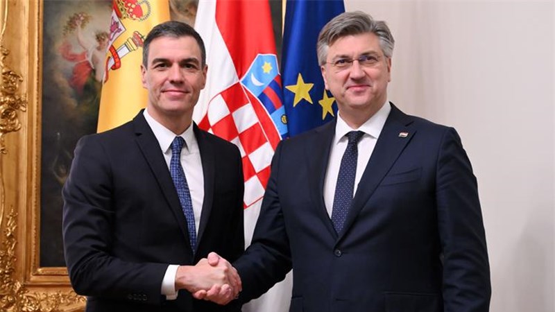 Premijeri Hrvatske i Španjolske razgovarali o prioritetima Madrida za predsjedanje EU-om u drugoj polovici godine